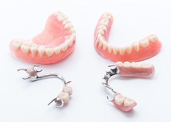 Denture and partial denture